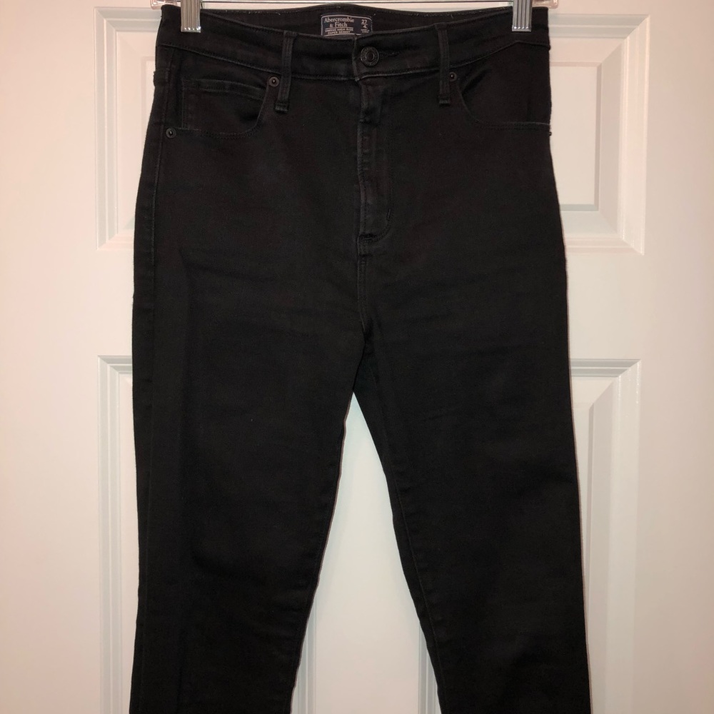 abercrombie&fitch high rise super skinny jean